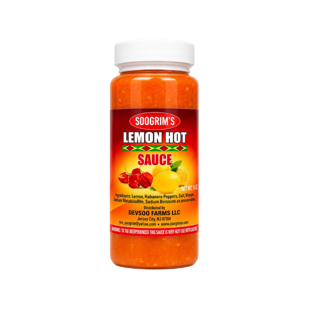 Soogrim's Lemon Hot Pepper Sauce 12oz