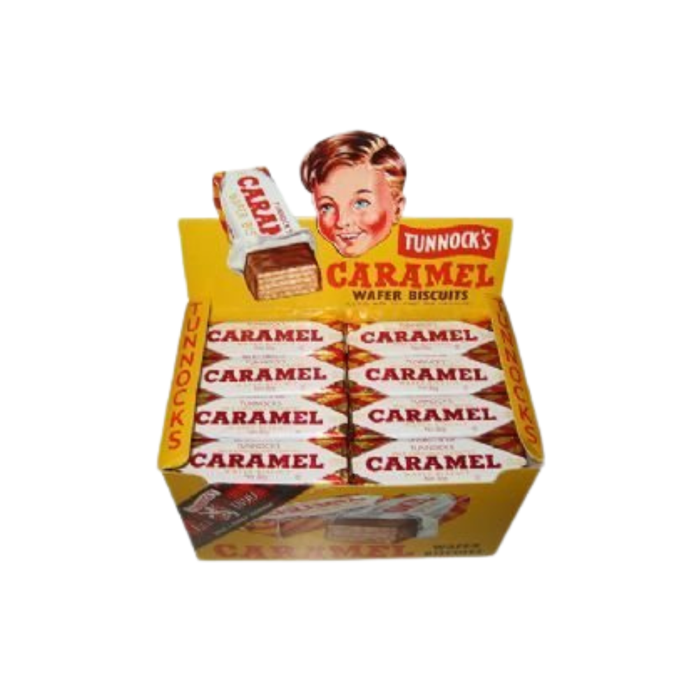 Tunnocks Caramel Wafer Biscuits 30g (Box of 48) by Tunnocks