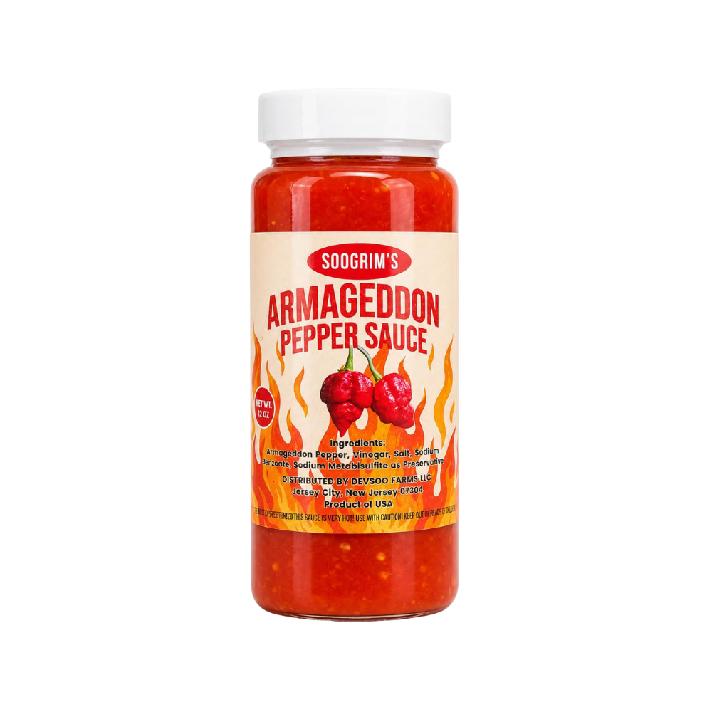 Soogrim's Armageddon Pepper Sauce 12oz