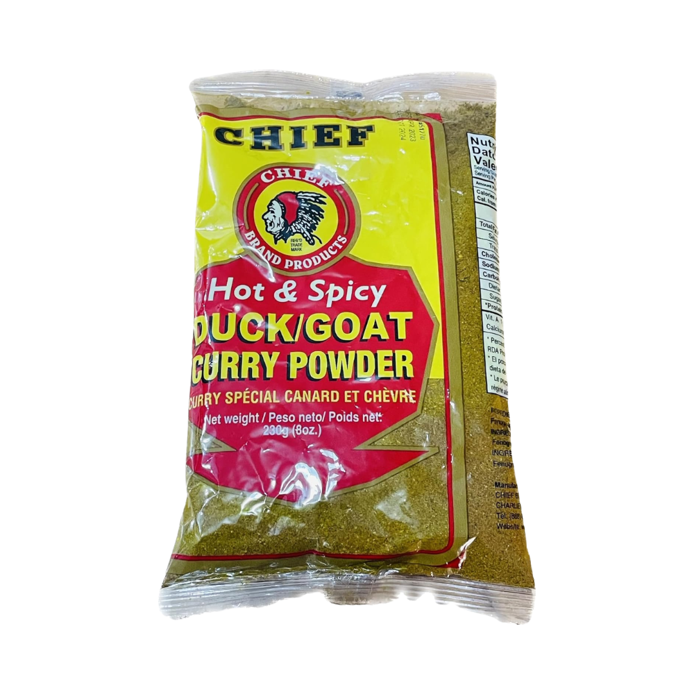 CHIEF HOT & SPICY DUCK GOAT CURRY POWDER, 230g (8 oz)