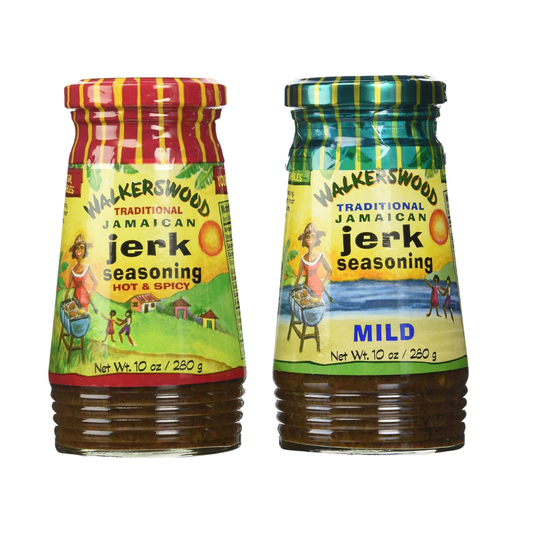 Walkerswood Jamaican Jerk Seasoning Mixed Pack - 10 Oz Each Mild, Hot & Spicy