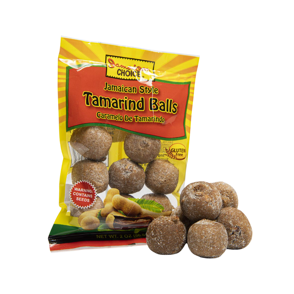Jamaican Style Tamarind Balls, Sweet And Sour, Caramelo De Tamarindo (2 oz Bags) 3-Pack