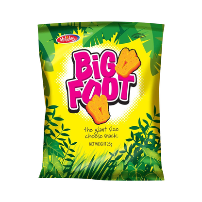 Holiday Big Foot, The Giant Cheese Snack, 0.8 Oz, Pack of 12