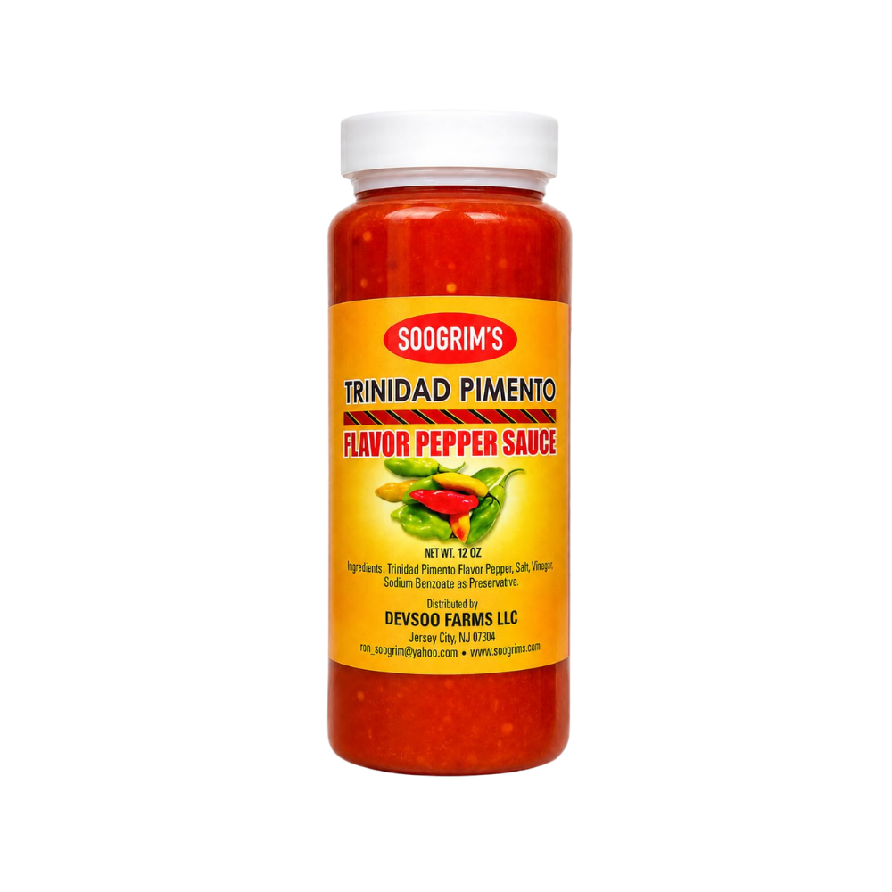 Soogrim's Trinidad Pimento Flavor Pepper Sauce 12oz