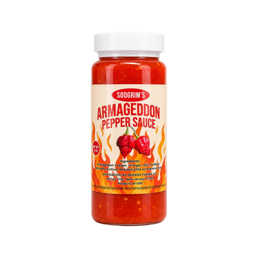 Soogrim's Armageddon Pepper Sauce 12oz